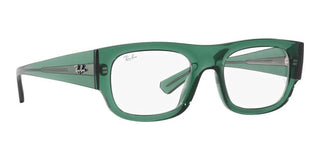 Ray-Ban RX 7218 unisex Green Squared Eyeglasses