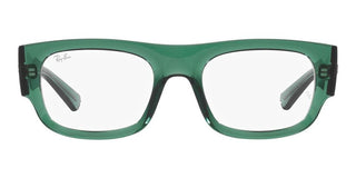 Ray-Ban RX 7218 unisex Green Squared Eyeglasses