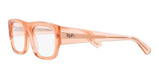 Ray-Ban RX 7218 unisex Orange Squared Eyeglasses