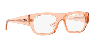 Ray-Ban RX 7218 unisex Orange Squared Eyeglasses