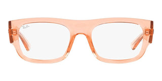 Ray-Ban RX 7218 unisex Orange Squared Eyeglasses