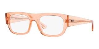 Ray-Ban RX 7218 unisex Orange Squared Eyeglasses