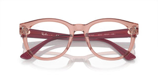 Ray-Ban RX 7227 unisex Pink Squared Eyeglasses