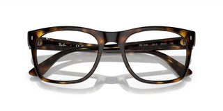 Ray-Ban RX 7228 unisex Havana Squared Eyeglasses