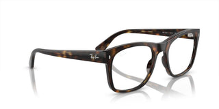 Ray-Ban RX 7228 unisex Havana Squared Eyeglasses