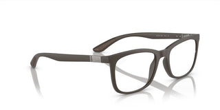 Ray-Ban RX 7230 unisex Brown Geometric Eyeglasses