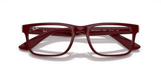 Ray-Ban RX 7232M unisex Red Squared Eyeglasses