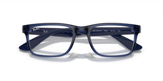 Ray-Ban RX 7232M unisex Blue Squared Eyeglasses