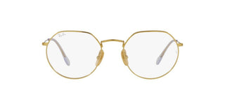 Ray-Ban RX 8165V unisex Gold Geometric Eyeglasses