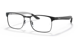 Ray-Ban RX 8416 men Black Geometric Eyeglasses