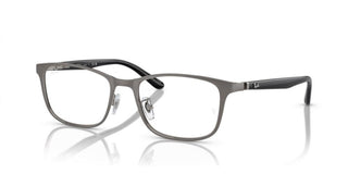 Ray-Ban RX 8773D unisex Ruthenium Squared Eyeglasses