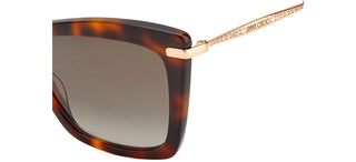 Jimmy Choo SADY/S women Havana Cat Eye Sunglasses