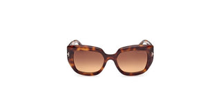 Tom Ford SALTZMAN FT1192 women Havana Butterfly Sunglasses