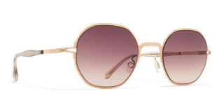 Mykita SANTANA unisex Gold Round Sunglasses