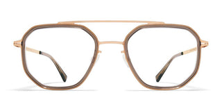 Mykita SATU unisex Brown Geometric Eyeglasses