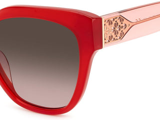 Kate Spade SAVANNA/G/S women Red Squared Sunglasses