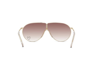 STELLA MCCARTNEY Love Heart SC40064I women Gold Pilot Sunglasses