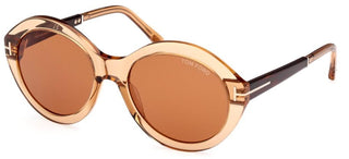 Tom Ford SERAPHINA FT 1088 women Brown Round Sunglasses