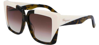 Salvatore Ferragamo SF1060S women White Geometric Sunglasses