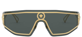 Versace SHIELD MEDUSA VE 2226 men Gold Shield Sunglasses