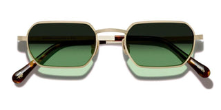 Moscot SHMOOZ SUN unisex Gold Rectangle Sunglasses