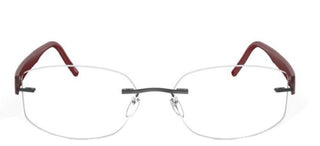 Silhouette SIVISTA 5553/KC unisex Red Geometric Eyeglasses