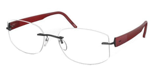 Silhouette SIVISTA 5553/KC unisex Red Geometric Eyeglasses