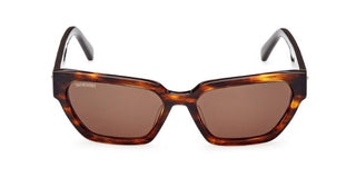 Swarovski Sk0348 Unisex Havana Geometric Sunglasses