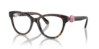 Swarovski SK2004 women Havana Squared Eyeglasses