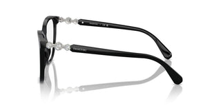 Swarovski Sk2020 Women Black Squared Eyeglasses