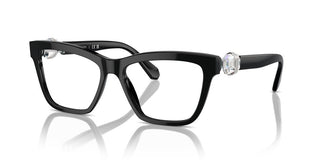 Swarovski Sk2021 Women Black Squared Eyeglasses