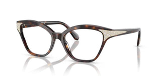 Swarovski SK2029 women Havana Squared Eyeglasses