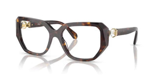 Swarovski SK2035 women Havana Squared Eyeglasses