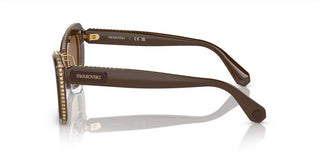 Swarovski SK6012 women Brown Cat Eye Sunglasses