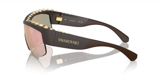 Swarovski SK6014 women Brown Squared Sunglasses