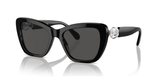 Swarovski Sk6018 Women Black Cat Eye Sunglasses