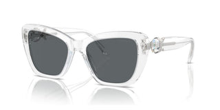 Swarovski Sk6018 Women Transparent Cat Eye Sunglasses