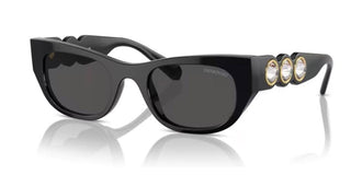 Swarovski Sk6022 Women Black Cat Eye Sunglasses