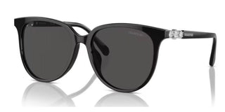 Swarovski Sk6023d Women Black Squared Sunglasses