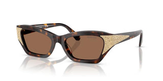 Swarovski SK6029 women Havana Squared Sunglasses