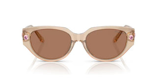 Swarovski SK6035D women Brown Geometric Sunglasses