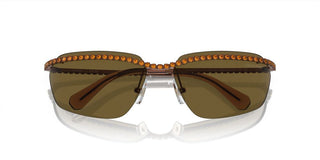 Swarovski SK7001 women Brown Squared Sunglasses