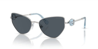 Swarovski Sk7003 Women Silver Cat Eye Sunglasses