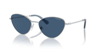 Swarovski Sk7014 Women Silver Cat Eye Sunglasses