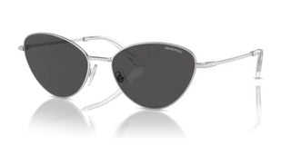 Swarovski Sk7014 Women Silver Cat Eye Sunglasses