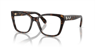 Swarovski SK 2008 women Havana Squared Eyeglasses