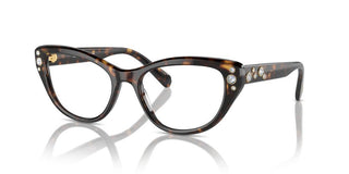 Swarovski SK 2023 women Havana Cat Eye Eyeglasses