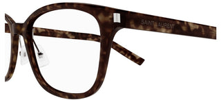 Saint Laurent SL 288/J SLIM unisex Havana Squared Eyeglasses