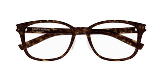 Saint Laurent SL 288/J SLIM unisex Havana Squared Eyeglasses