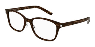 Saint Laurent SL 288/J SLIM unisex Havana Squared Eyeglasses